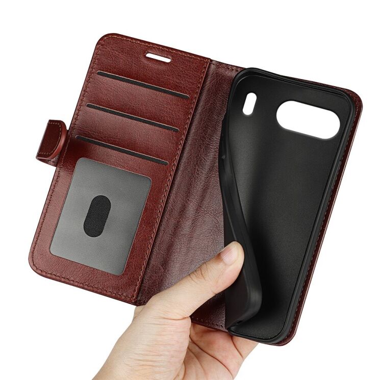 Чехол-книжка Deexe Wallet Style для OnePlus Nord 4 - Brown: фото 4 из 11