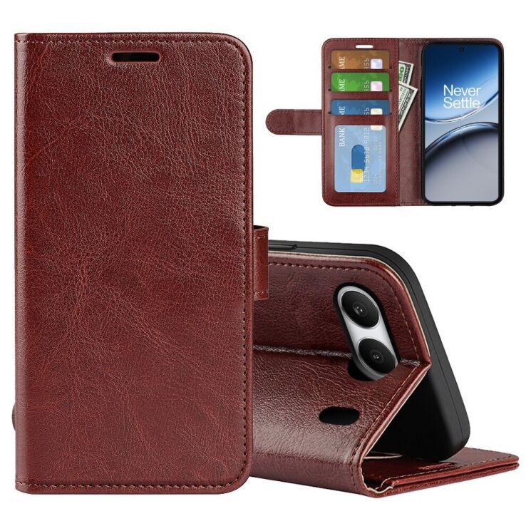 Чехол-книжка Deexe Wallet Style для OnePlus Nord 4 - Brown: фото 5 из 11