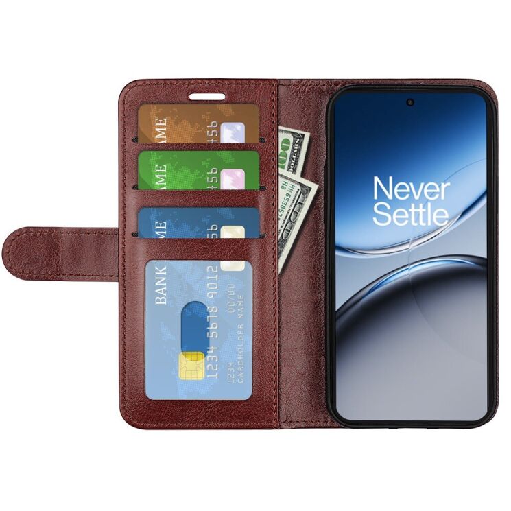 Чехол-книжка Deexe Wallet Style для OnePlus Nord 4 - Brown: фото 2 из 11