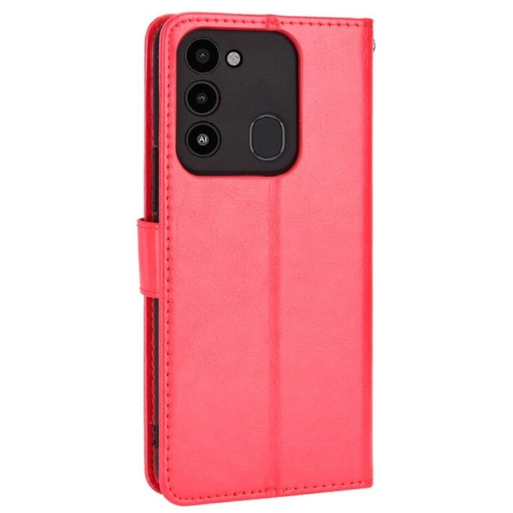 Чехол-книжка Deexe Wallet Style для Tecno Spark Go 2022 (KG5m) - Red: фото 7 из 7
