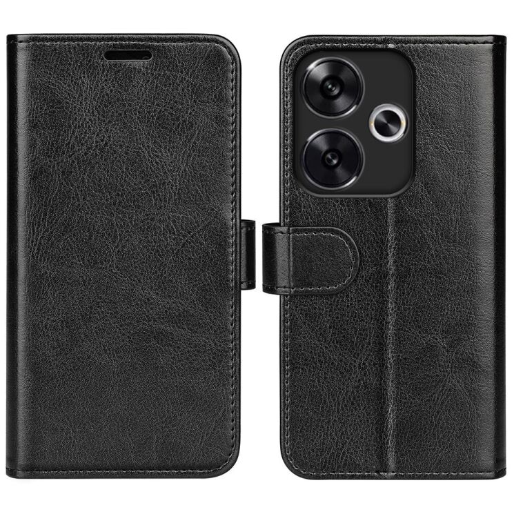 Чехол-книжка Deexe Wallet Style для Xiaomi Poco F6 - Black: фото 1 из 7