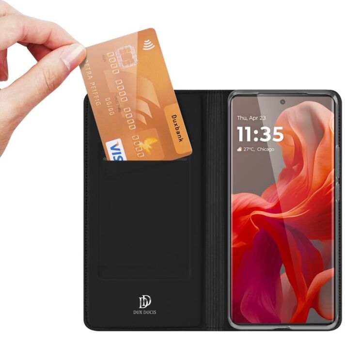 Чехол-книжка DUX DUCIS Skin Pro для Motorola Moto G85 - Blue: фото 5 из 10
