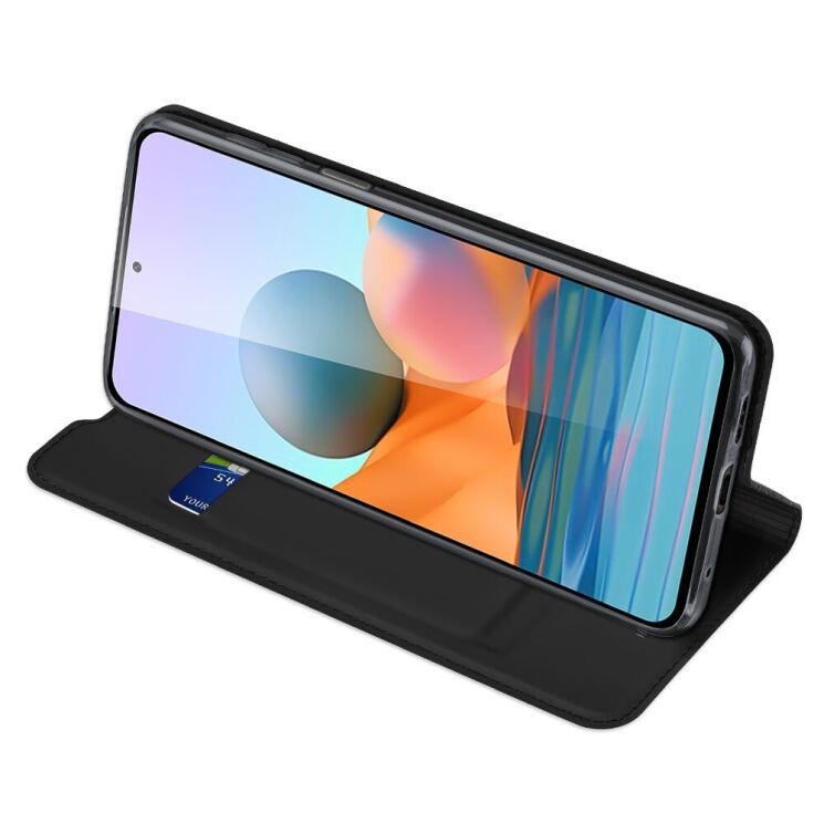 Чехол-книжка DUX DUCIS Skin Pro для Xiaomi Redmi Note 10 Pro - Black: фото 4 из 15