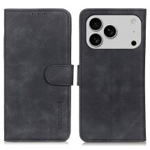 Чохол-книжка KHAZNEH Retro Wallet для Apple iPhone 17 Pro - Black: фото 1 з 9