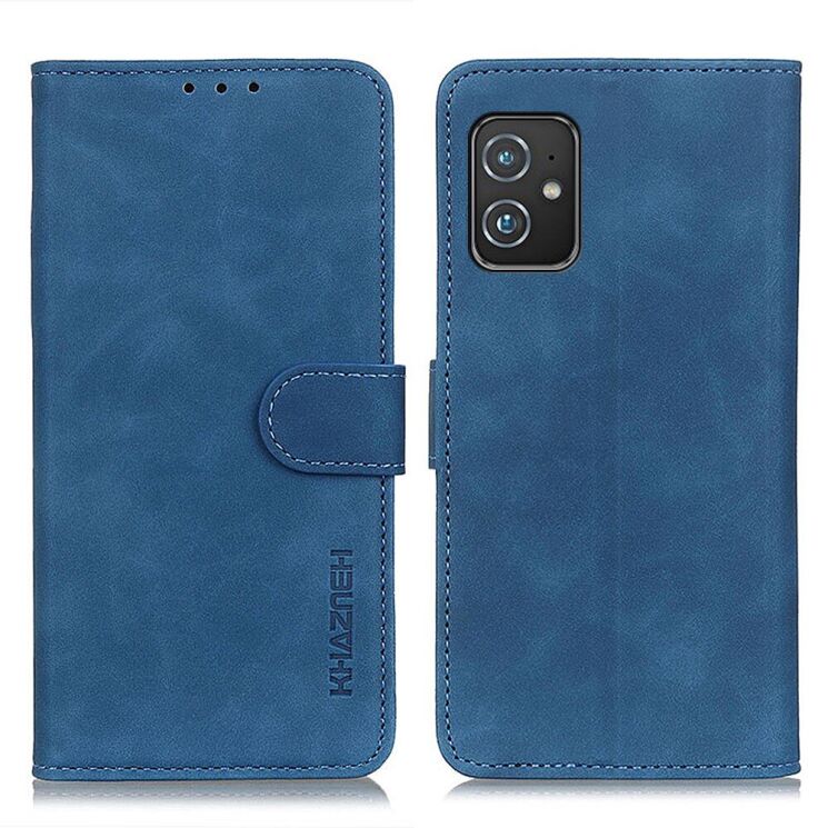 Чохол-книжка KHAZNEH Retro Wallet для ASUS Zenfone 8 (ZS590KS) - Blue: фото 2 з 11