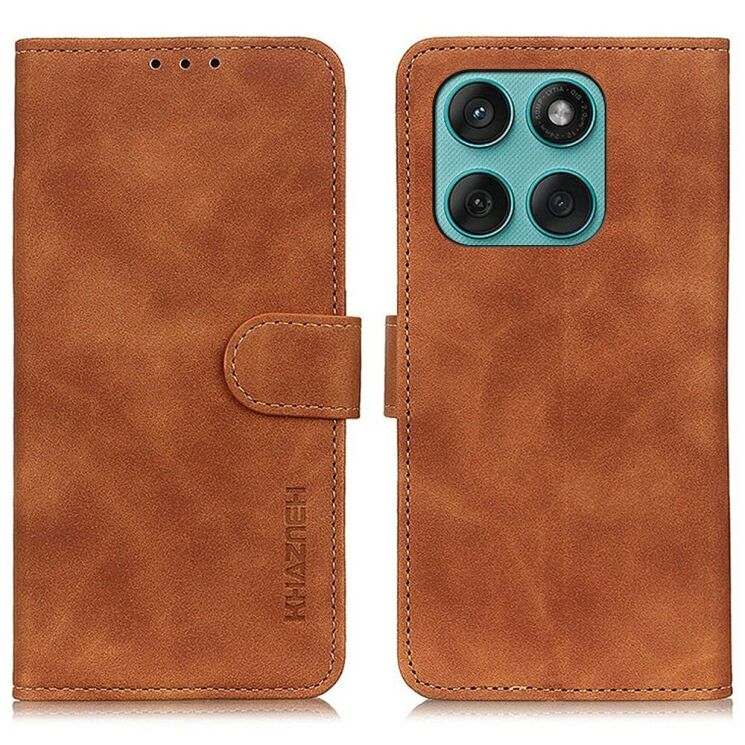Чехол-книжка KHAZNEH Retro Wallet для Motorola Edge 60 / Edge 60 Pro / Edge 60 Fusion - Brown: фото 1 из 8