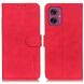 Чохол-книжка KHAZNEH Retro Wallet для Motorola Moto G55 - Red (366116R). Фото 1 з 8