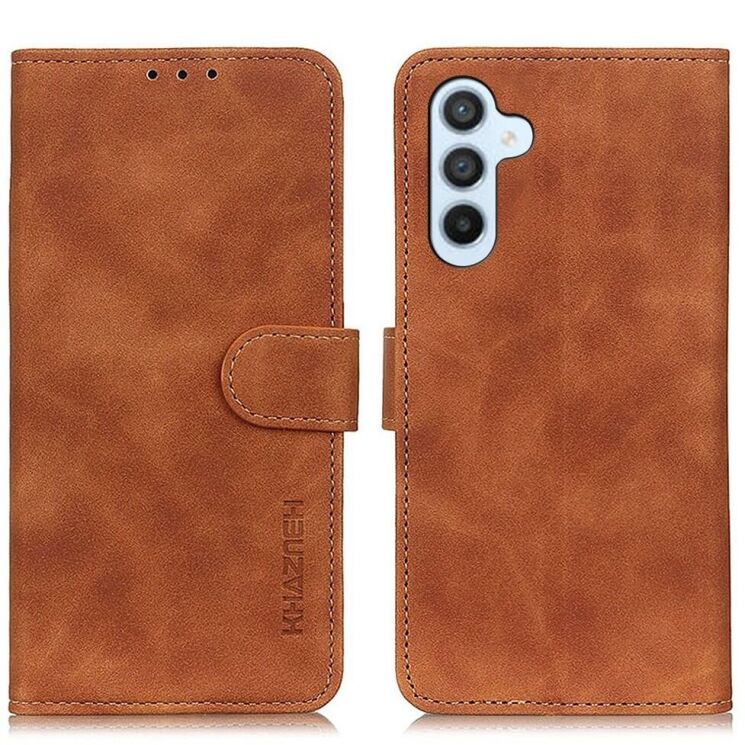 Чехол-книжка KHAZNEH Retro Wallet для Samsung Galaxy A15 (A155) - Brown: фото 1 из 8