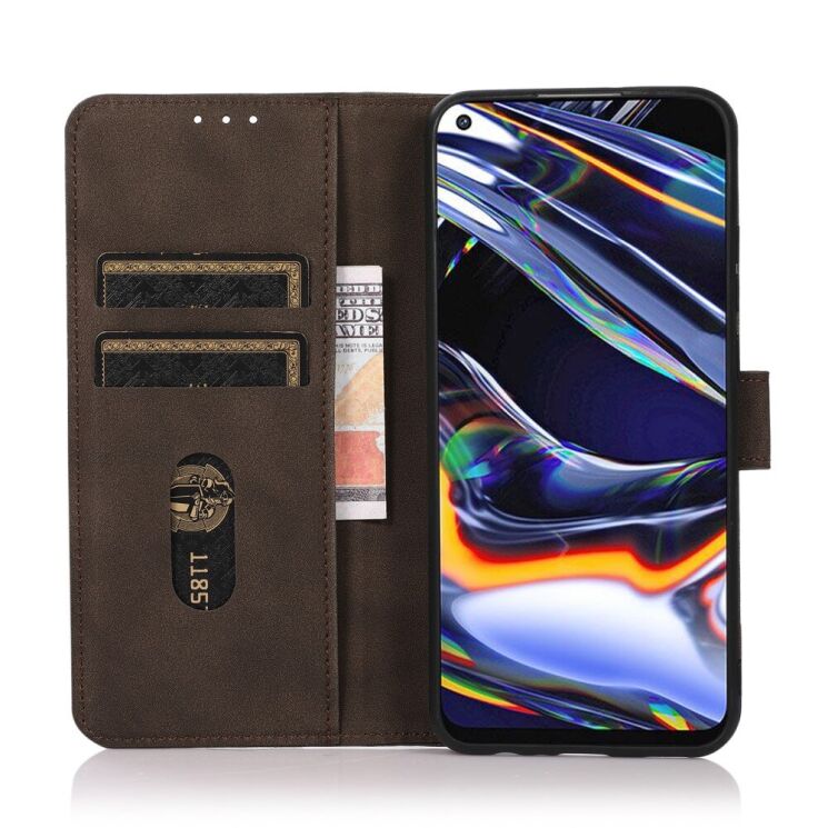 Чехол-книжка KHAZNEH Retro Style для Samsung Galaxy S21 FE (G990) - Brown: фото 6 из 9