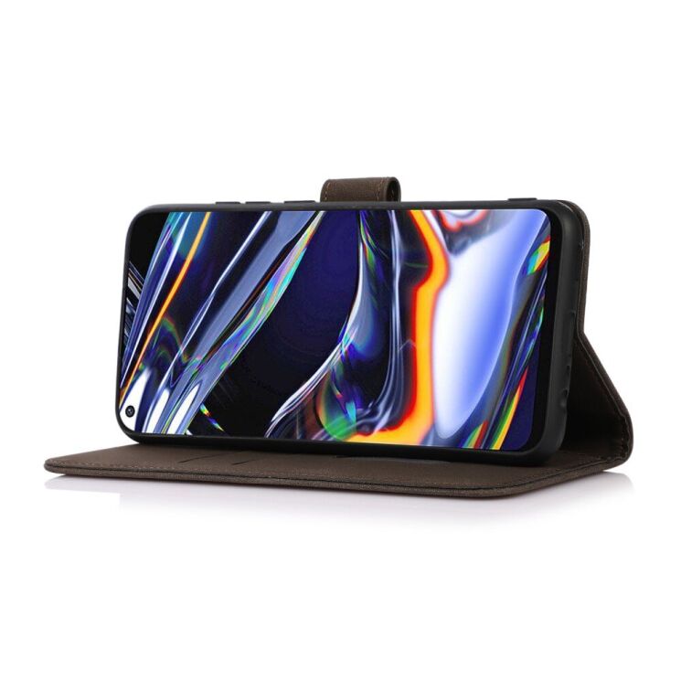 Чехол-книжка KHAZNEH Retro Style для Samsung Galaxy S21 FE (G990) - Brown: фото 5 из 9