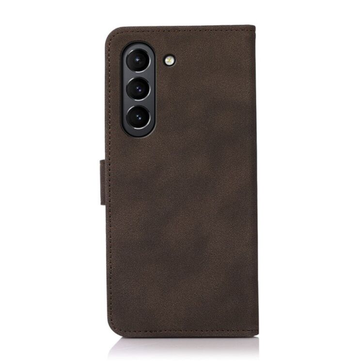 Чехол-книжка KHAZNEH Retro Style для Samsung Galaxy S21 FE (G990) - Brown: фото 4 из 9