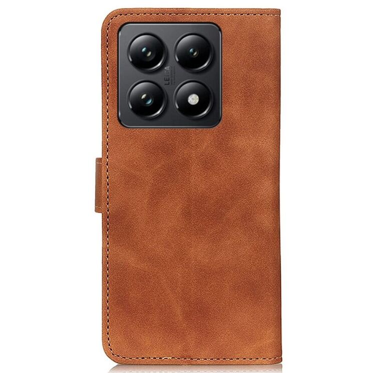 Чехол-книжка KHAZNEH Retro Wallet для Xiaomi 14T - Brown: фото 5 из 8