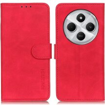 Чехол-книжка KHAZNEH Retro Wallet для Xiaomi Redmi 14C / Redmi A4 5G / Poco C75 - Red: фото 1 из 8