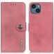 Чехол-книжка KHAZNEH Wallet Cover для Apple iPhone 15 - Pink (329541P). Фото 1 из 9
