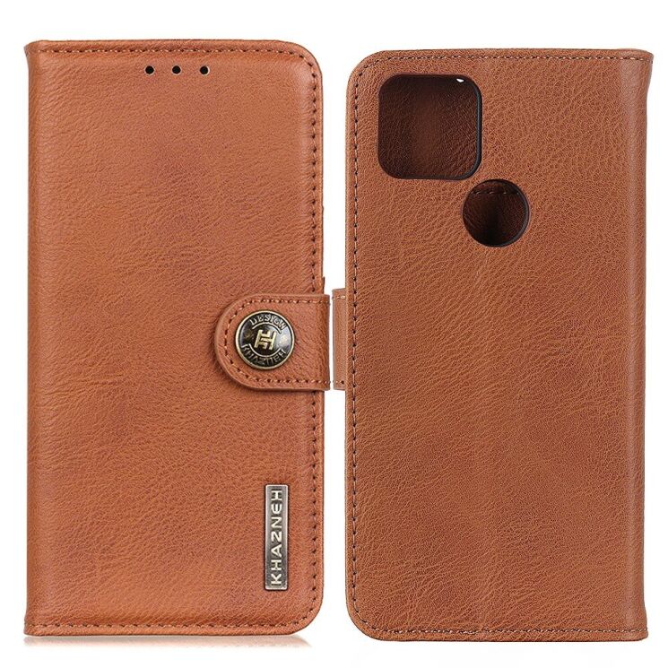 Чохол-книжка KHAZNEH Wallet Cover для Google Pixel 5a - Brown: фото 1 з 8