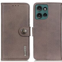 Чехол-книжка KHAZNEH Wallet Cover для Motorola Edge 50 - Khaki: фото 1 из 8