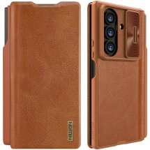 Чохол-книжка NILLKIN Qin Pro Series (FF) для Samsung Galaxy Fold 7 - Brown: фото 1 з 21