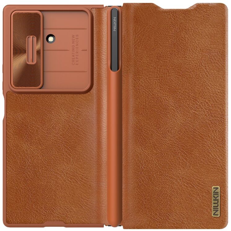 Чохол-книжка NILLKIN Qin Pro Series (FF) для Samsung Galaxy Fold 7 - Brown: фото 2 з 21