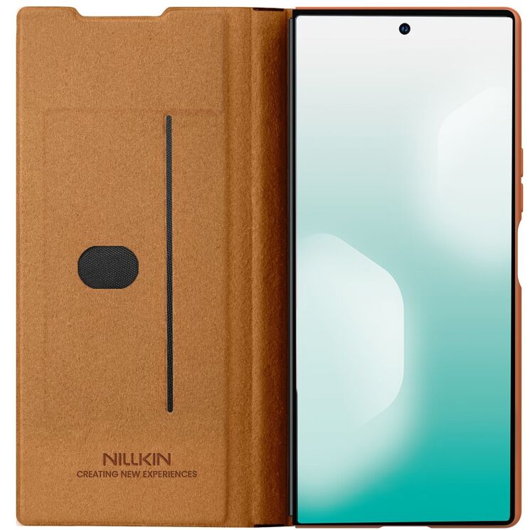 Чохол-книжка NILLKIN Qin Pro Series (FF) для Samsung Galaxy Fold 7 - Brown: фото 3 з 21