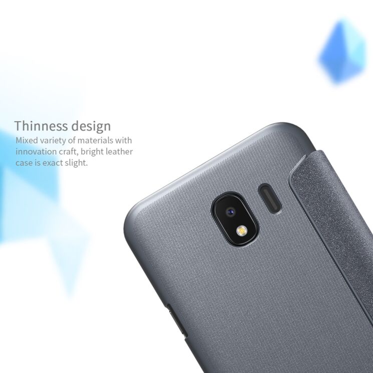 Чехол-книжка NILLKIN Sparkle Series для Samsung Galaxy J4 2018 (J400) - Gold: фото 15 из 16