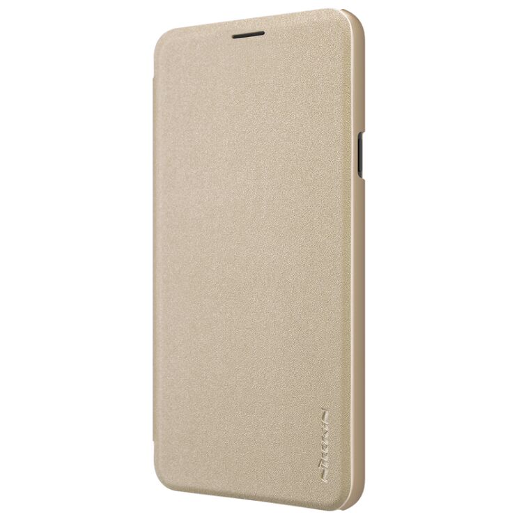 Чехол-книжка NILLKIN Sparkle Series для Samsung Galaxy J4 2018 (J400) - Gold: фото 4 из 16