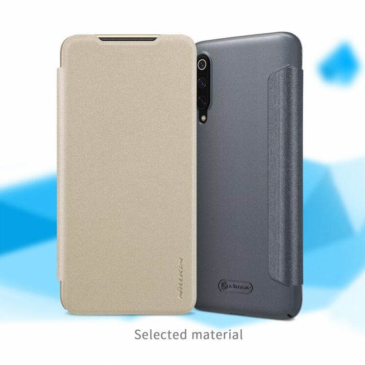 Чехол-книжка NILLKIN Sparkle Series для Xiaomi Mi 9 - Black: фото 7 из 15