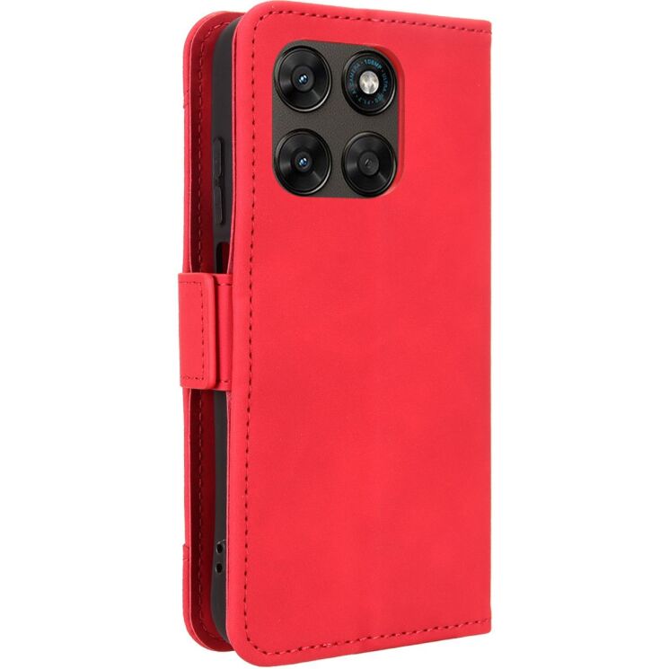 Чохол-книжка з кишеньками Deexe Wallet Stand для Motorola Moto G77 - Red: фото 7 з 15