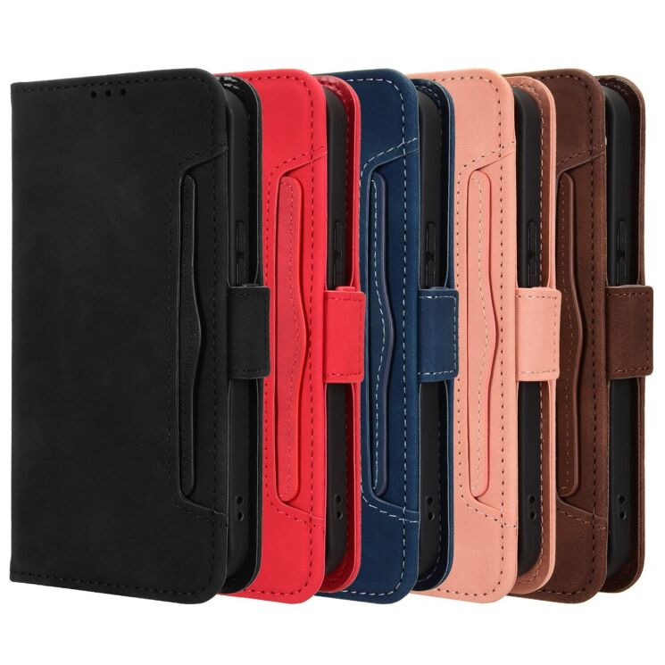 Чехол-книжка с карманами Deexe Wallet Stand для TECNO Camon 50 - Pink: фото 9 из 15