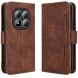 Чехол-книжка с карманами Deexe Wallet Stand для Xiaomi Redmi Note 15 Pro Plus / Poco M8 Pro 5G - Brown (404716Z). Фото 1 из 17