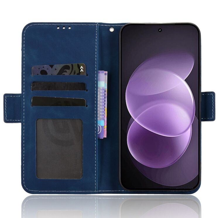 Чехол-книжка с карманами Deexe Wallet Stand для Xiaomi Redmi Note 17 Pro - Blue (429505L) Чехол-книжка с карманами Deexe Wallet Stand для Xiaomi Redmi Note 17 Pro - Blue: фото 5 из 17
