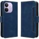 Чехол-книжка с карманами Deexe Wallet Stand для Xiaomi Redmi Note 17 Pro - Blue (429505L). Фото 1 из 17