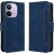 Чехол-книжка с карманами Deexe Wallet Stand для Xiaomi Redmi Note 17 Pro - Blue: фото 1 из 17