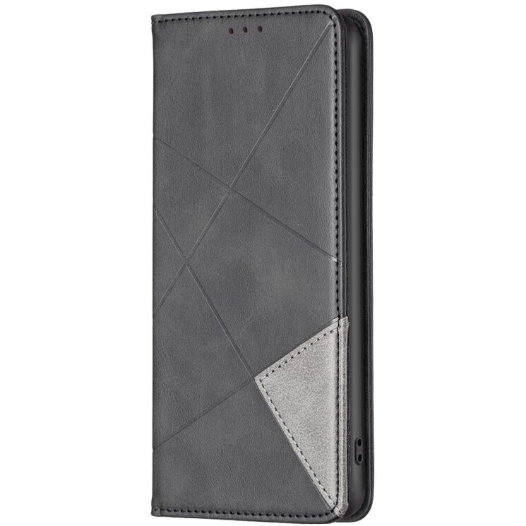 Чехол-книжка с карманами UniCase Geometric Pattern для Google Pixel 10a - Black: фото 2 из 10