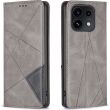 Чехол-книжка с карманами UniCase Geometric Pattern для OPPO Reno 16 / 16 Pro - Grey (413212H)