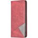 Чехол-книжка с карманами UniCase Geometric Pattern для Realme 16 Pro Plus - Red (428519R). Фото 2 из 10
