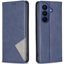 Чехол-книжка с карманами UniCase Geometric Pattern для Samsung Galaxy S26 Plus - Blue: фото 1 из 10