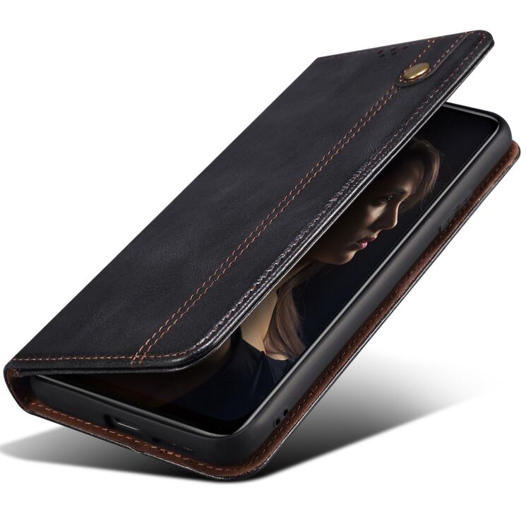 Чехол-книжка с карманами UniCase Leather Wallet для Samsung Galaxy S26 (S942) - Black: фото 4 из 8
