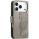 Чохол-книжка з малюнком UniCase Butterfly Pattern для iPhone 18 Pro / 17 Pro - Grey (423624H). Фото 6 з 9