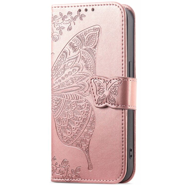 Чехол-книжка с рисунком UniCase Butterfly Pattern для Samsung Galaxy A57 (A576) - Rose Gold: фото 6 из 10