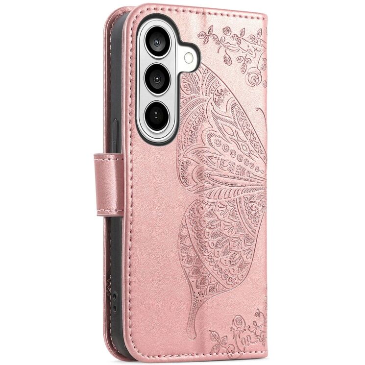 Чехол-книжка с рисунком UniCase Butterfly Pattern для Samsung Galaxy A57 (A576) - Rose Gold: фото 7 из 10