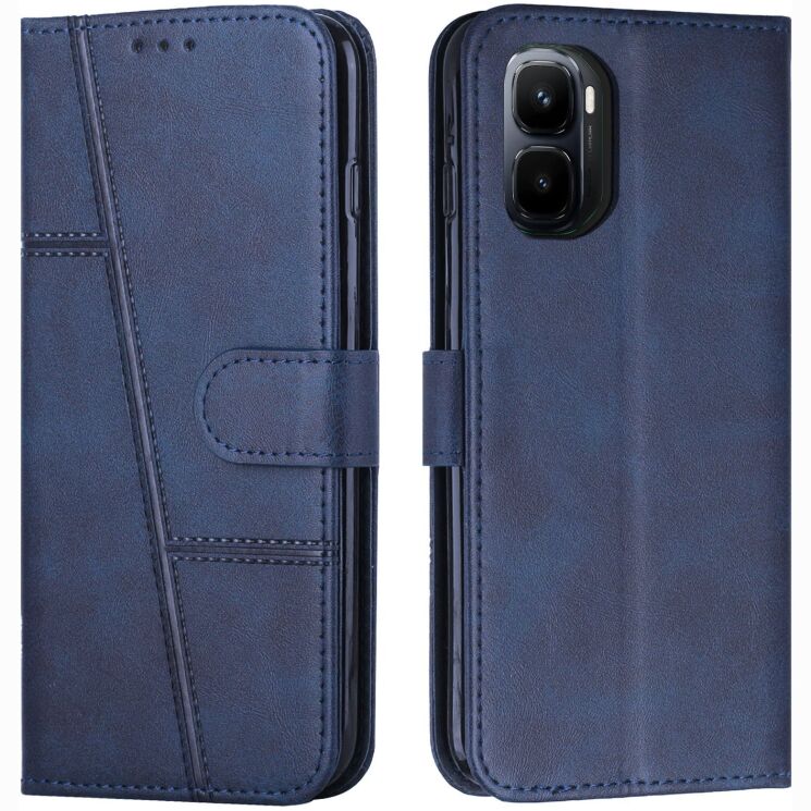 Чехол-книжка с застежкой UniCase Jet Cover для Infinix GT 50 Pro - Blue: фото 1 из 10