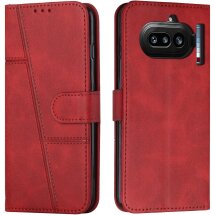 Чохол-книжка з застібкою UniCase Jet Cover для Nothing Phone (4a) - Red: фото 1 з 10