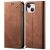 Чехол-книжка UniCase Jeans Wallet для Apple iPhone 14 - Coffee: фото 1 из 6