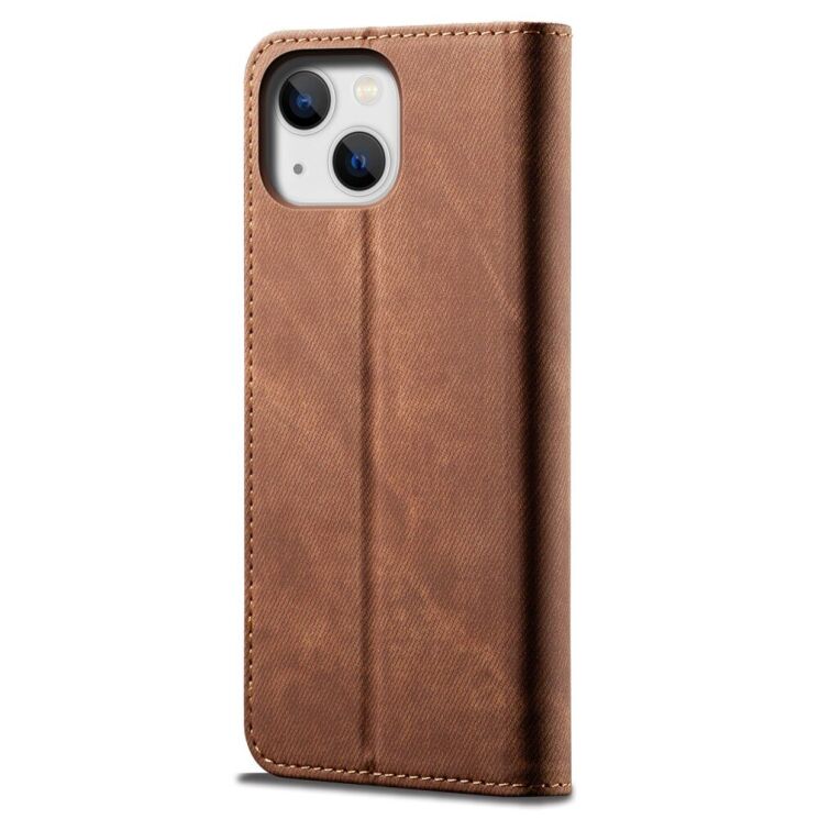 Чохол-книжка UniCase Jeans Wallet для Apple iPhone 14 - Coffee: фото 3 з 6