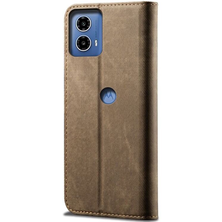 Чехол-книжка UniCase Jeans Wallet для Motorola Edge 50 Fusion - Khaki: фото 6 из 6
