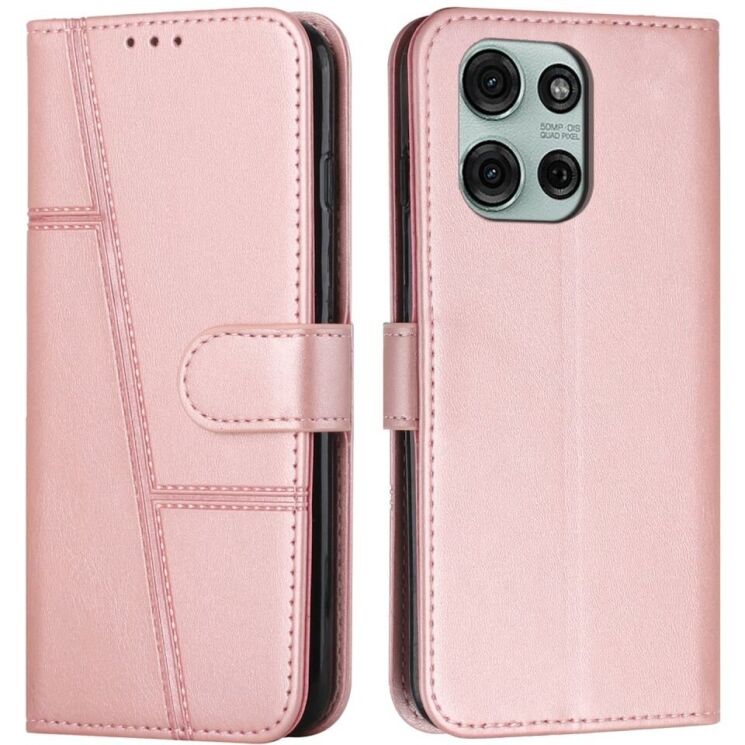 Чехол-книжка UniCase Jet Cover для Motorola Moto G75 - Rose Gold: фото 1 из 10