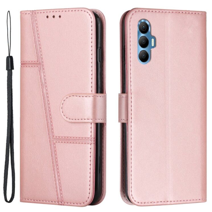 Чехол-книжка UniCase Jet Cover для Tecno Spark 8P (KG7n) - Rose Gold: фото 1 из 11