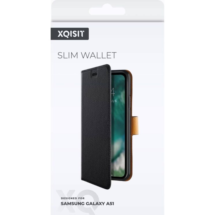 Чохол-книжка Xqisit Slim Wallet для Samsung Galaxy A51 (А515) 38535 - Black: фото 5 з 5