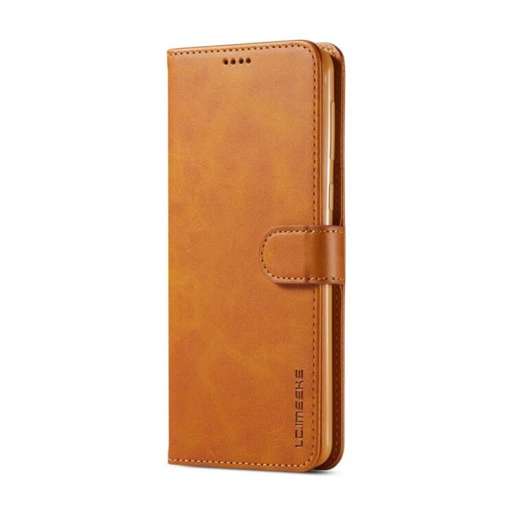 Чехол LC.IMEEKE Wallet Case для Samsung Galaxy A21 (A215) - Brown: фото 2 из 3