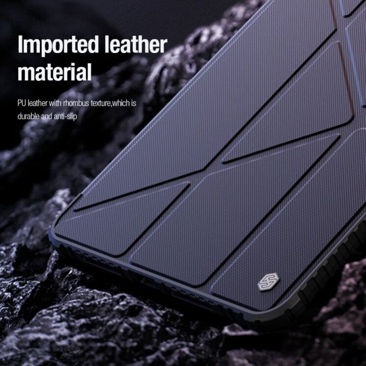 Чехол NILLKIN Bumper Leather Case Pro для Apple iPad Pro 11 (2024) - Blue: фото 8 из 21